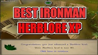 BEST IRONMAN HERBLORE XP 2 Ironman OSRS [upl. by Pamella15]