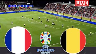 EN DIRECT  France vs Belgique  éliminatoires  Coupe dEurope de lUEFA 2024 gameplay [upl. by Liagibba]