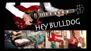 Hey Bulldog  Guitars Bass Drums and Piano Cover  Instrumental [upl. by Aztinad694]