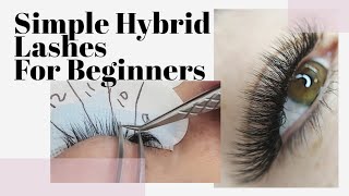 How To HybridMixed Lash Extensions For Beginners [upl. by Chisholm950]