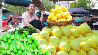 60 Busy Days Harvesting Corn Lotus Seeds amp Melons Fruit Goes market sell  Build amp Animal care Farm [upl. by Yhtimit]