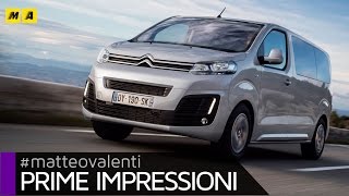 Citroen SpaceTourer pulmino  Primo Test [upl. by Cirdor]