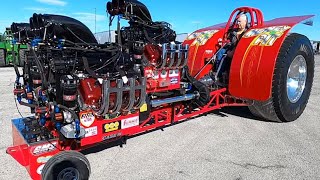 Tractors Unloading at NFMS Championship Tractor Pulls 2024 Freedom Hall [upl. by Ainnat]