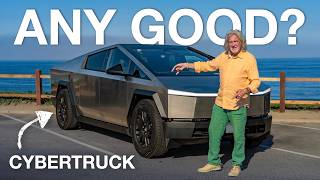 James May finally drives the Tesla Cybertruck [upl. by Esinaej]