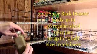 Vertical Spice  Spice Rack Drawers  Loadem Up [upl. by Tihw]