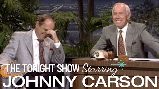 Bob Newhart and Johnny Interrupt Each Other  Carson Tonight Show [upl. by Aibat]