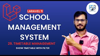 School Management System using Laravel  Timetable Management  Create Timetable in laravel 11 2 [upl. by Nalid310]