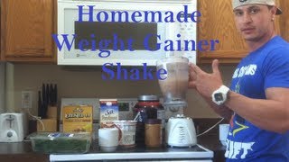 HighCalorie NutrientDense Weight Gainer Shake Homemade Recipe [upl. by Alakam710]