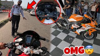 Biker Vs Cop’s 😰 Modified Zx10r 😍One in India 😱 [upl. by Clay]