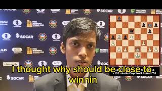 SemiFinals ShowdownPraggs Spectacular Win over Caruana Proud Indians🇮🇳 Interviewfideworldcup [upl. by Lau884]