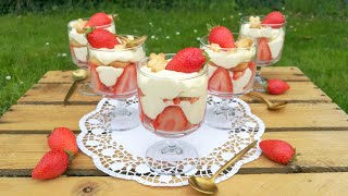 Recette facile Tiramisu aux fraises [upl. by Aniroz]