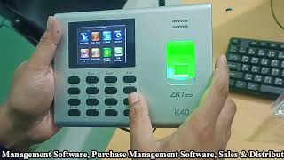 How to setup ZKTeco k40 Time Attendance Management software  Install ZKTeco fingerprint software [upl. by Zebulen]