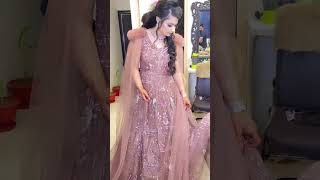 engagement ceremony beutiful dress 👗shorts 👗engagement dresses for women  engagement mekup [upl. by Carissa]