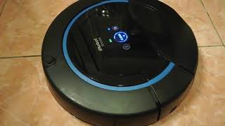 iRobot Scooba 450 ending the cleaning cycle  RoboVacCollector [upl. by Assilev404]