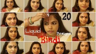 2O liquid bindi designs readymade bindi and Homemade BindiILoveBindi [upl. by Biagi]