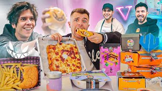 PROBANDO los MENÚS de RUBIUS WILLYREX Y VEGETTA 🍕🍔 [upl. by Hong]