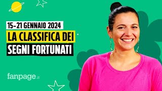 Oroscopo la classifica dei segni più fortunati della settimana dal 15 al 21 gennaio 2024 [upl. by Wehhtam]