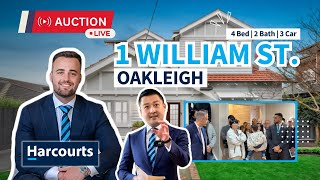 Live Auction  1 William Street Oakleigh [upl. by Attekal]