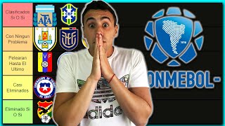 TIERLIST ELIMINATORIAS SUDAMERICANAS 2026  ANALISIS amp PREDICCION [upl. by Irabaj]