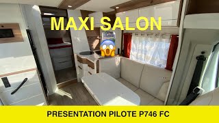 Camping Car  Présentation Pilote P746 2020 Salon Face Face [upl. by Shir824]