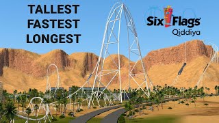 Falcons Flight  The Worlds Tallest Fastest amp Longest Roller Coaster  Six Flags Qiddiya [upl. by Erline]