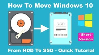 How to Move Windows 10 from HDD to SSD  Quick Tutorial 2024 [upl. by Deste]