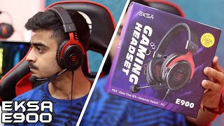 EKSA E900 Gaming Headset Unboxing amp Review  Sound Test amp Mic Test [upl. by Adle766]