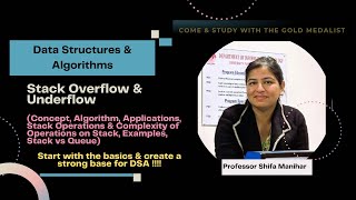 Lecture 32 Stack Overflow amp Underflow  DSA [upl. by Mairim]