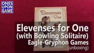 Elevenses for One with Bowling Solitaire  unboxing [upl. by Artaed]