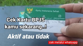 Cara Cek Kartu BPJS kesehatan Aktif atau tidak [upl. by Buttaro]