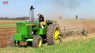 JOHN DEERE 6030 Tractor Plowing [upl. by Ehtyde250]