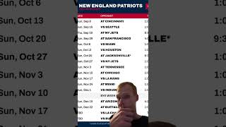 Patriots Release 2024 Schedule Which Game Are You Most Excited For shorts nflshorts nflnews [upl. by Lenod]