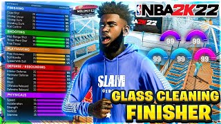 BEST GLASS CLEANING FINISHER BUILD NBA 2K22 CURRENT GEN BEST BIG MAN BUILD TUTORIAL CONTACT DUNKS [upl. by Cardinal]