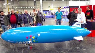 SUPER BIG RC AIRSHIP FLYING OVER VISITORS I ZEPPELIN I DMFV I INTERMODELLBAU DORTMUND [upl. by Adierf]