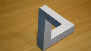 Impossible Triangle  3D Illusion Made Using Wood [upl. by Icam]