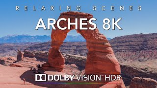 Driving Arches National Park in 8K HDR Dolby Vision  Castle Gate to Arches Utah [upl. by Huan]