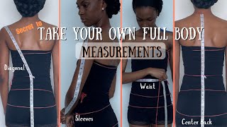 SECRET Technique to Take Your Own Measurements for Perfectly Fit Garments [upl. by Khosrow]