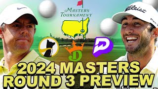 2024 Masters Round 3 Preview  Live Chat  Draftkings DFS Showdown Underdog  Prize Picks Props [upl. by Lrat]