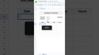 Create an Employee Timesheet in Google Sheets [upl. by Brook]