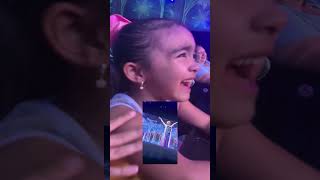 Hilarious Frozen Girl STUNNED at DisneyWorld shorts disneyworld [upl. by Yasmar]