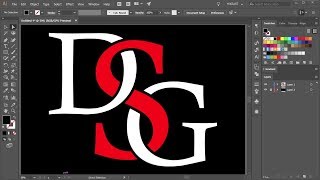 How to Overlap Letters in Adobe Illustrator  1 [upl. by Lyrehc528]