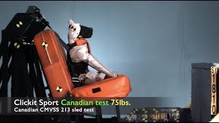 Clickit Sport Dog Safety Harness – CMVSS No 213 Crash Test Research [upl. by Eradis]