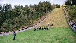 Blasmusik von der Skisprungschanze in TitiseeNeustadt [upl. by Sandler]