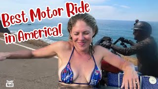 Rough Ride through California motorcycle trip across the country [upl. by Imhskal549]