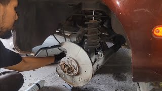 MIATA MODS HOW TO REMOVE A RUSTY SUSPENSION part 1 [upl. by Yelha445]