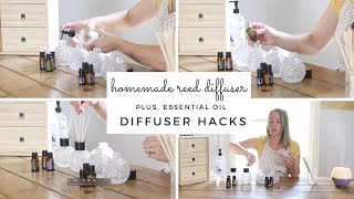 Homemade Reed Diffuser  Oil Diffuser Hacks [upl. by Johnston]