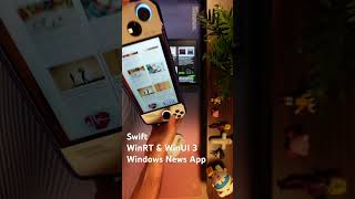 Swift WinRT amp WinUI 3 Windows News App Demo swift windows [upl. by Paapanen]