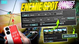 iQOO Neo 9 Pro Best Graphics Settings in BGMIPUBGm ✅ all devices Enemies Spot Graphics Settings [upl. by Etnovad]