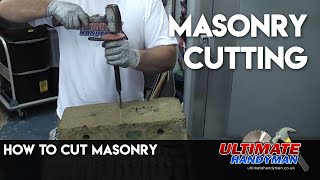 how to cut masonry [upl. by Lanctot]