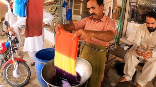 Amazing skills of fabric Dyeing in local market  Cloth Dyeing DIY [upl. by Acinoj]